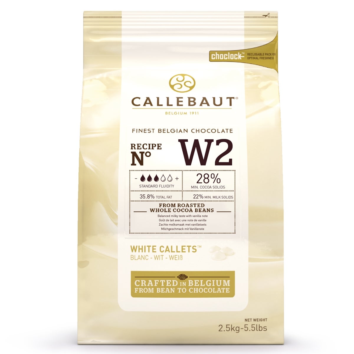 Callebaut Chocolade Callets -Wit- 2,5 kg