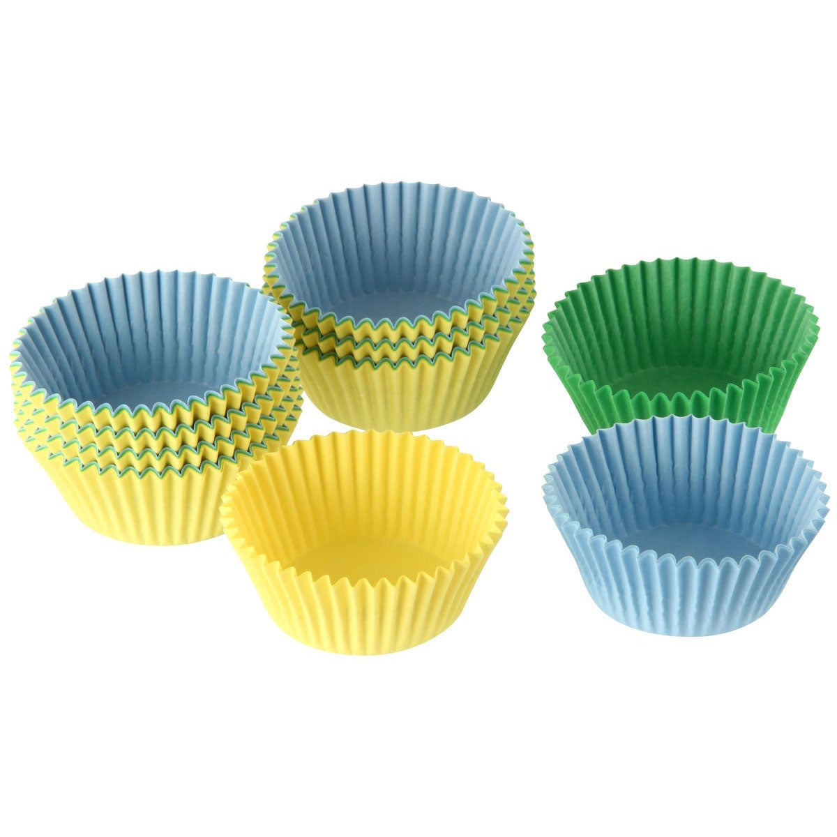 Dr. Oetker Cupcakevormpjes Geel/Groen/Blauw pk/150