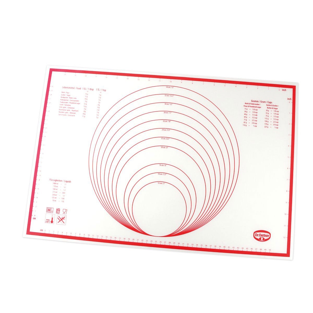 Dr. Oetker Silicone Mat for Dough/ Fondant/ Marzipan