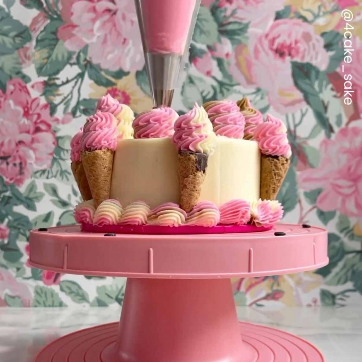 FMM Cake Decorating Turntable - Roze ⌀23cm