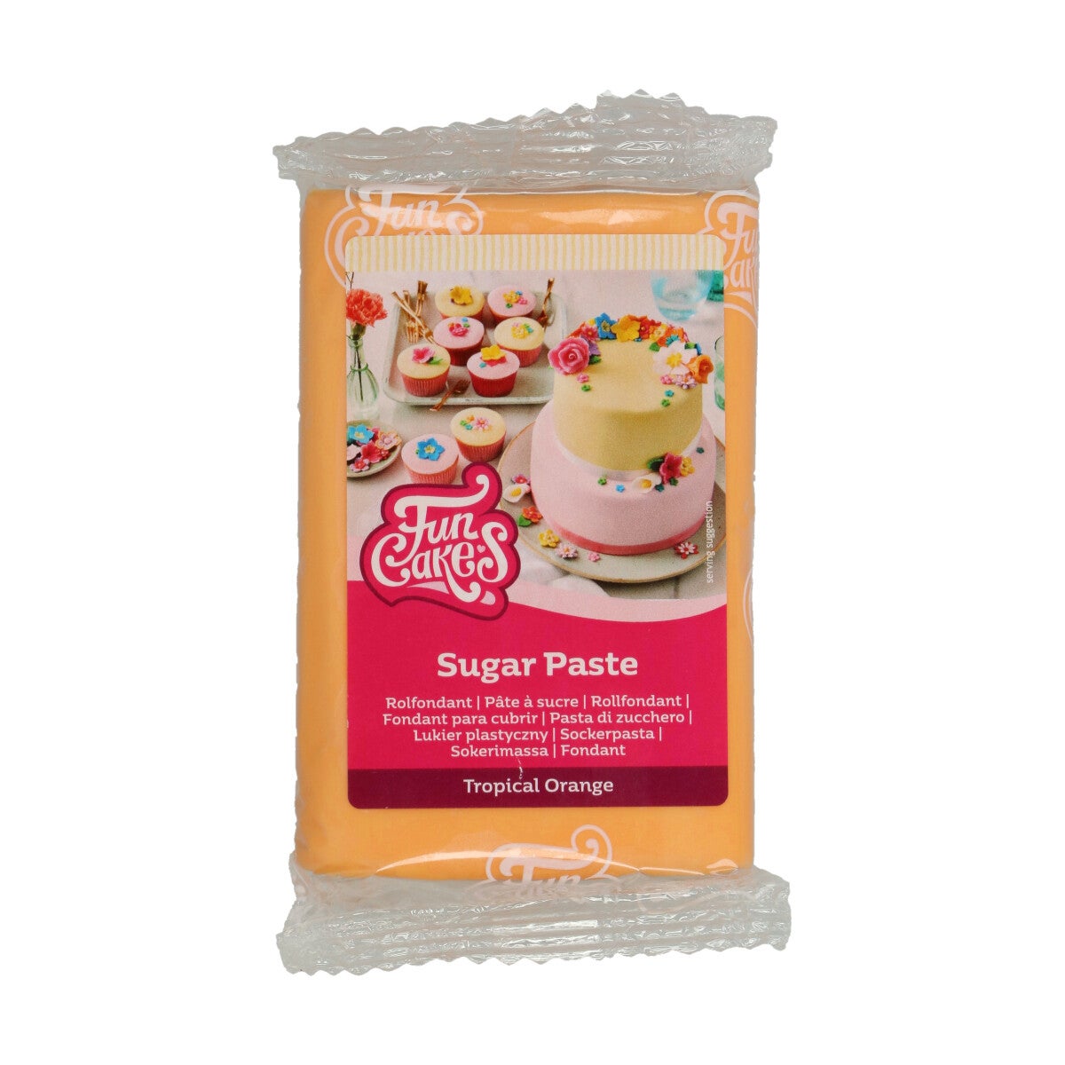 FunCakes Rolfondant Tropical Oranje 250g