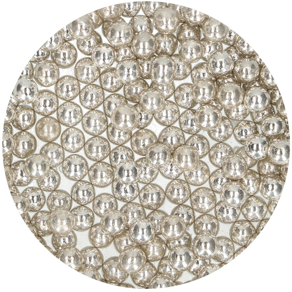 FunCakes Suikerparels Large Metallic Zilver 80 g