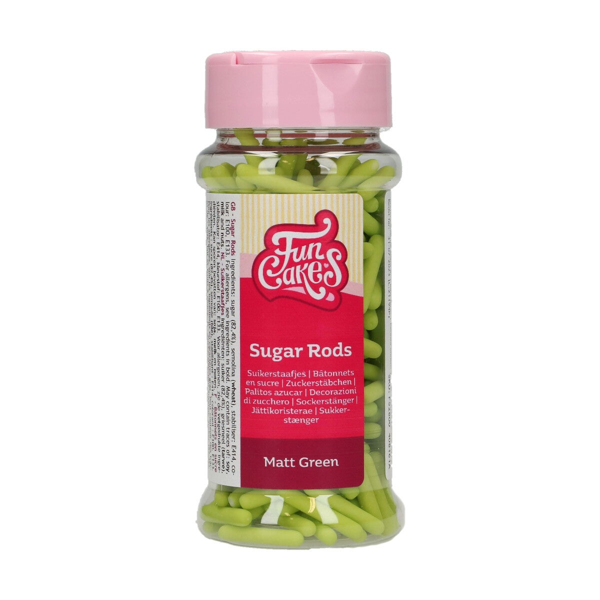 FunCakes Matte Sugar Rods XL Groen 70 g