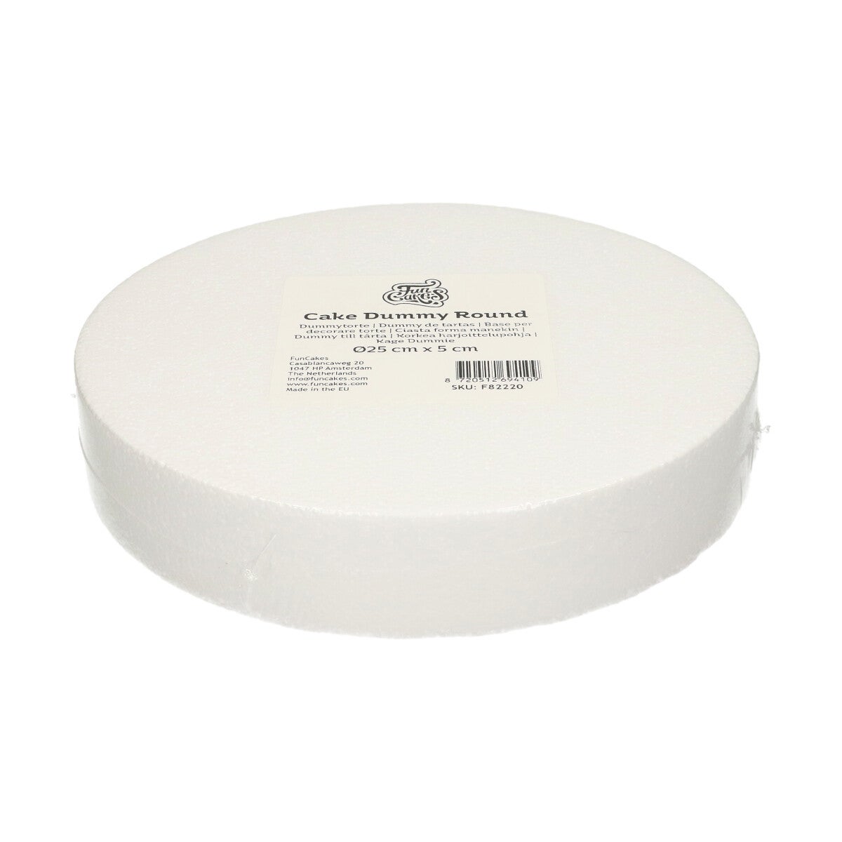 FunCakes Taart Dummy Rond Ø25 cm x 5 cm