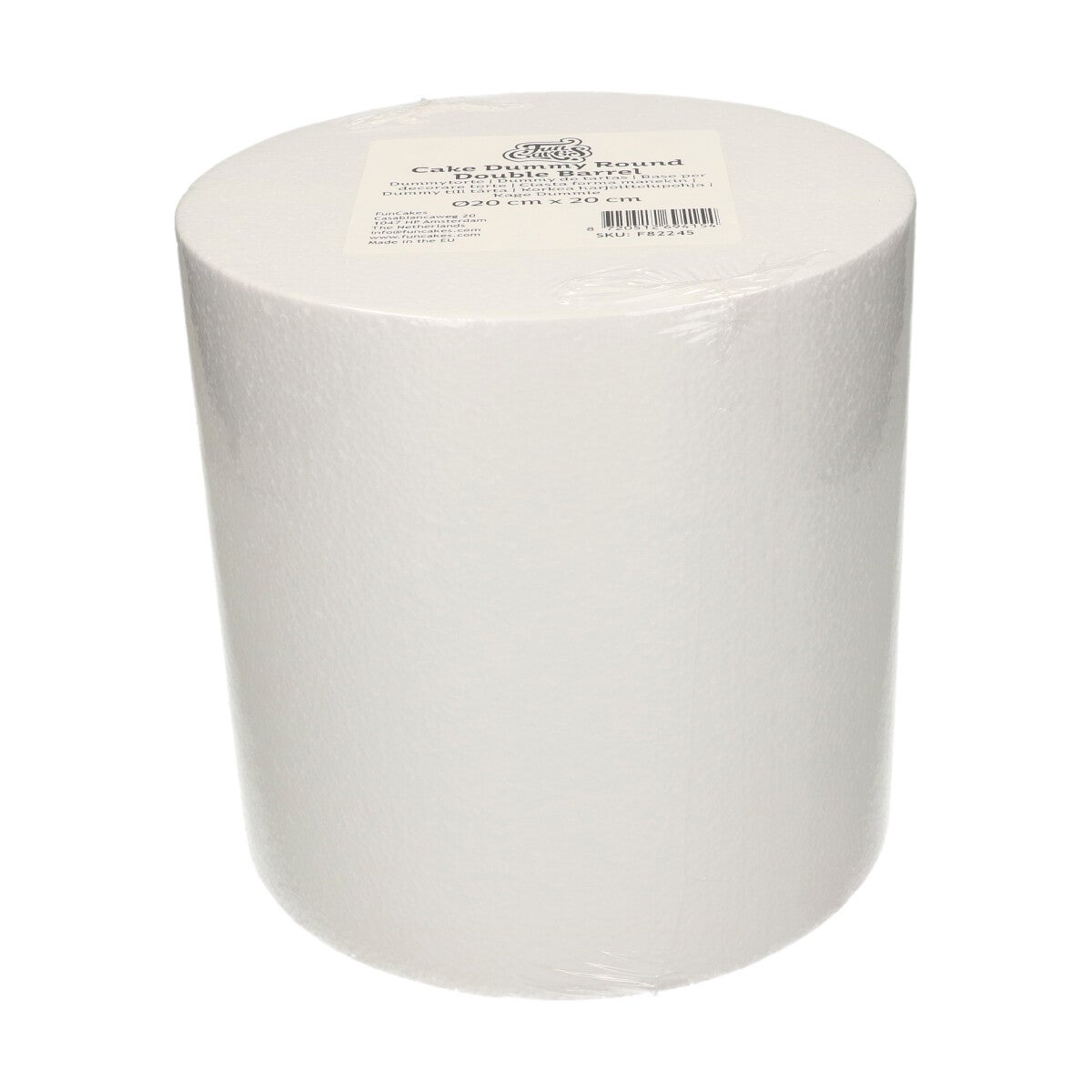 FunCakes Taart Dummy Rond Double Barrel Ø20 cm x 20 cm