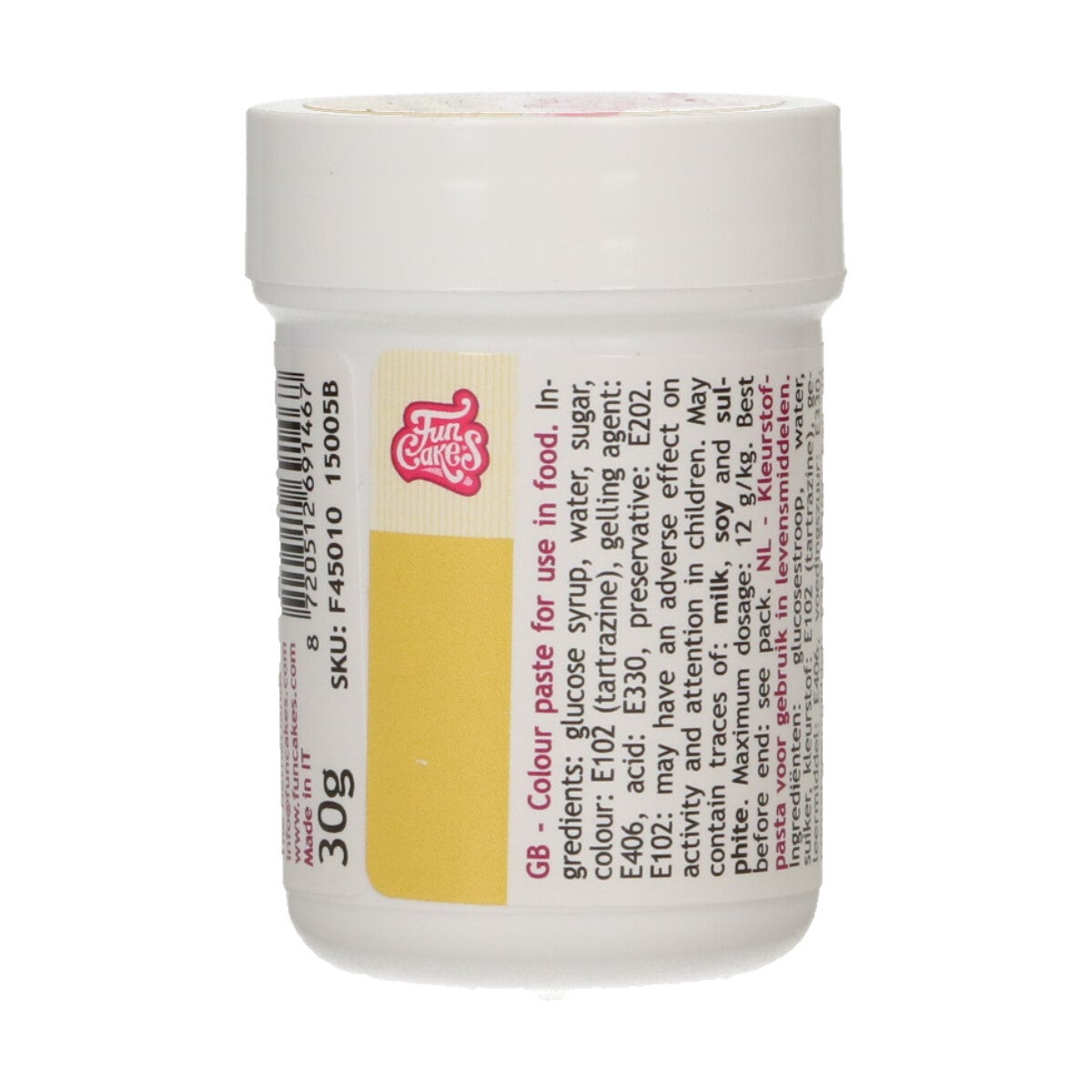 FunCakes Food Colour Paste Geel 30 g