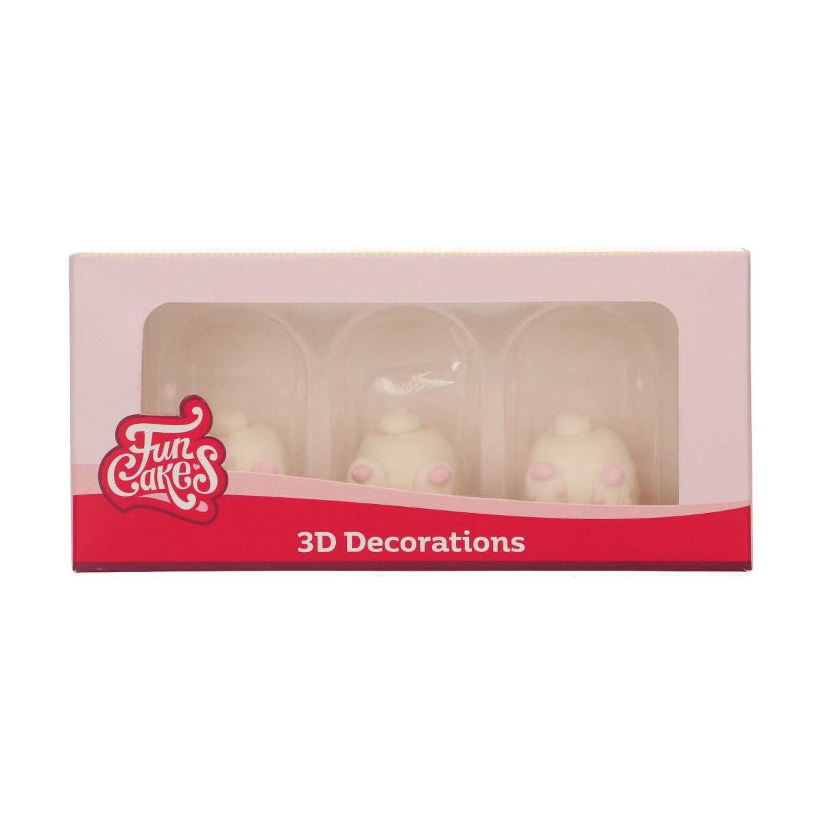 FunCakes Suikerdecoratie 3D Bunny Butts Set/3