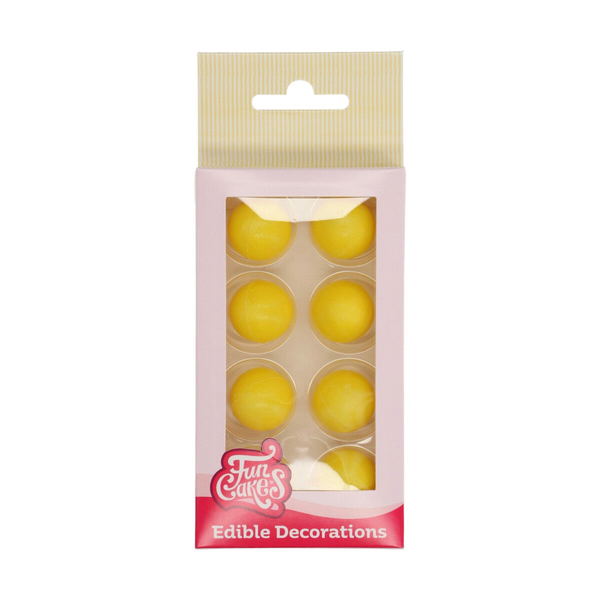FunCakes Chocoladeballetjes Geel Set/8