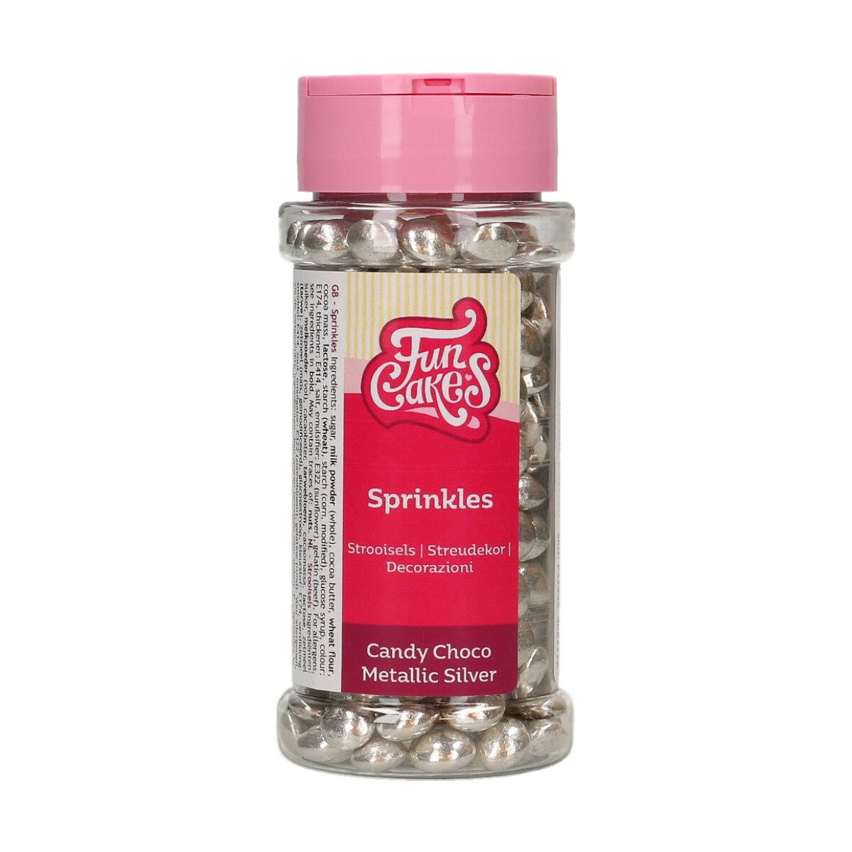 FunCakes Candy Choco Metallic Zilver 80g