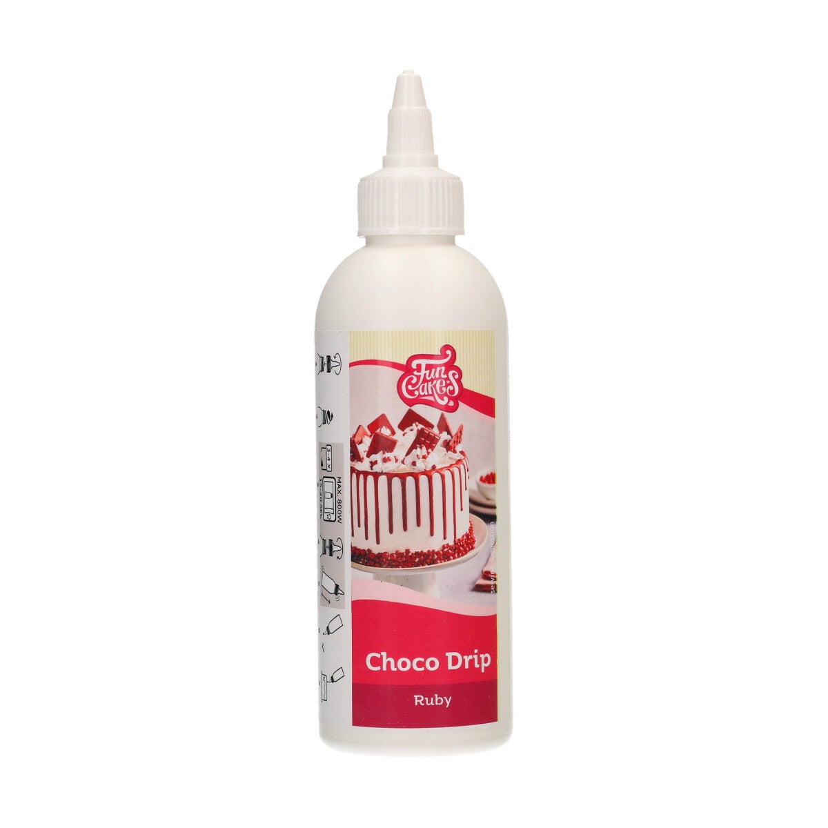 FunCakes Choco Drip Robijnrood 180 g