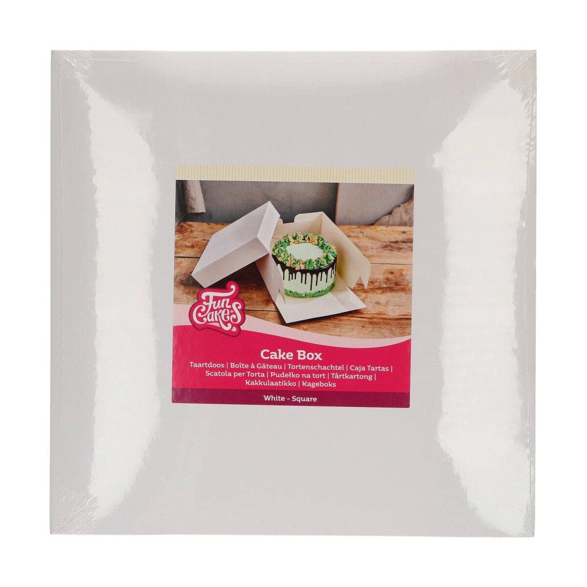 FunCakes Taartdoos Wit 30x30x15 cm pk/1