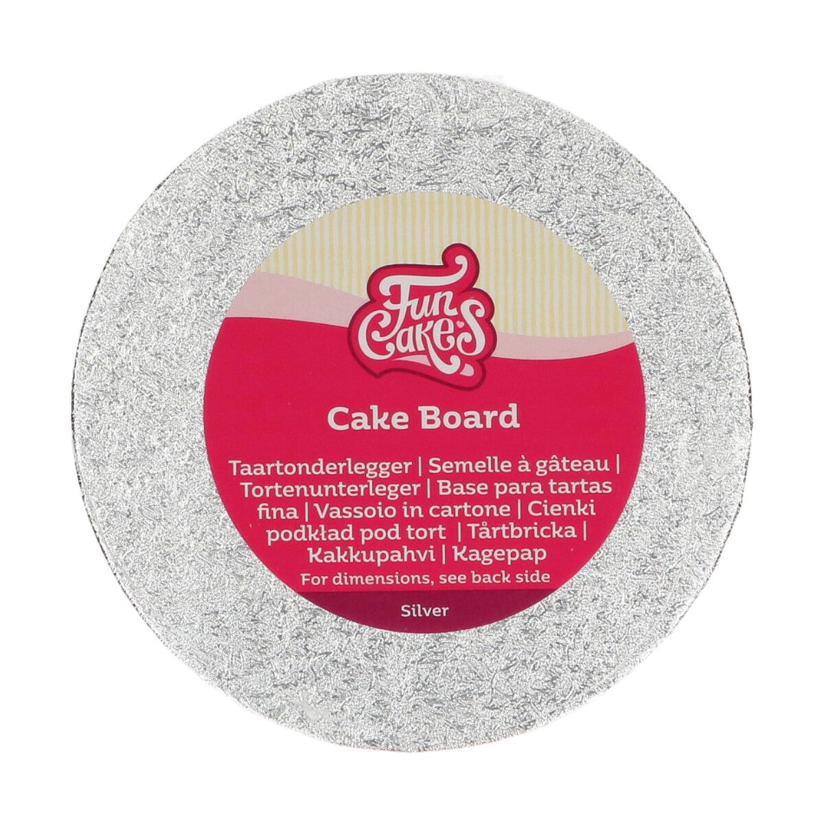 FunCakes Cake Board Rond Ø15cm - Zilver
