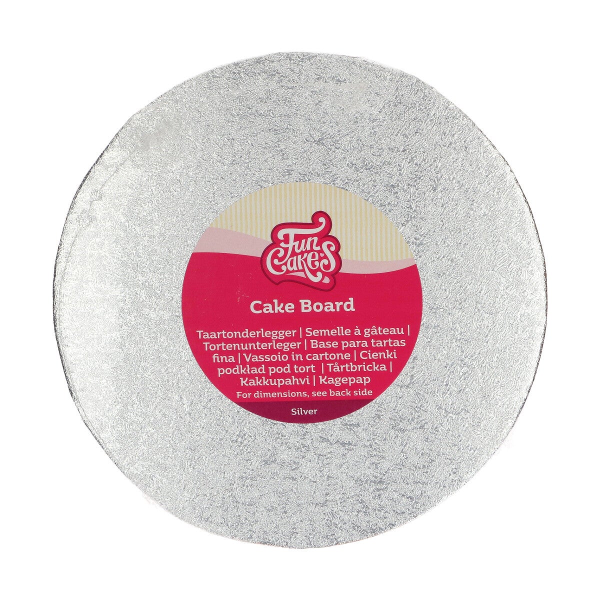 FunCakes Cake Board Rond Ø20 cm - Zilver