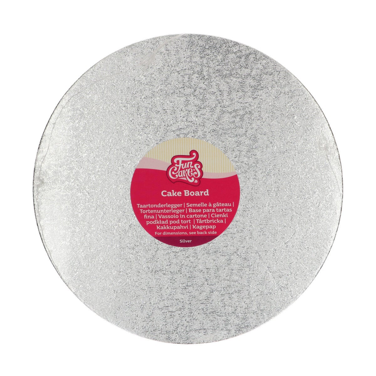 FunCakes Cake Board Rond Ø27,5 cm - Zilver