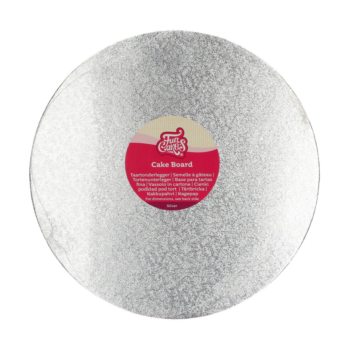 FunCakes Cake Board Rond Ø30,5 cm - Zilver