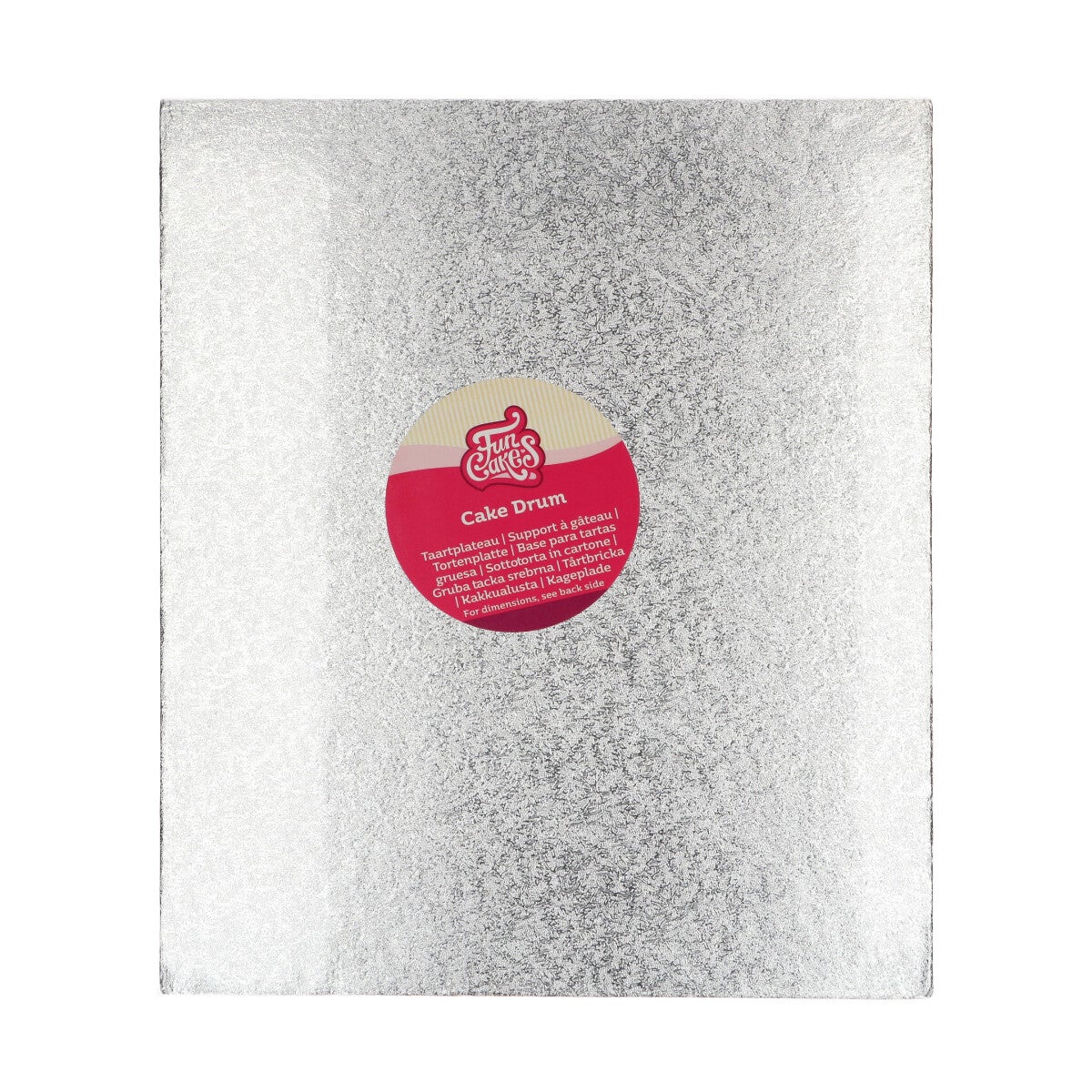 FunCakes Cake Drum Rechthoek 35,5 x 30,5 cm - Zilver