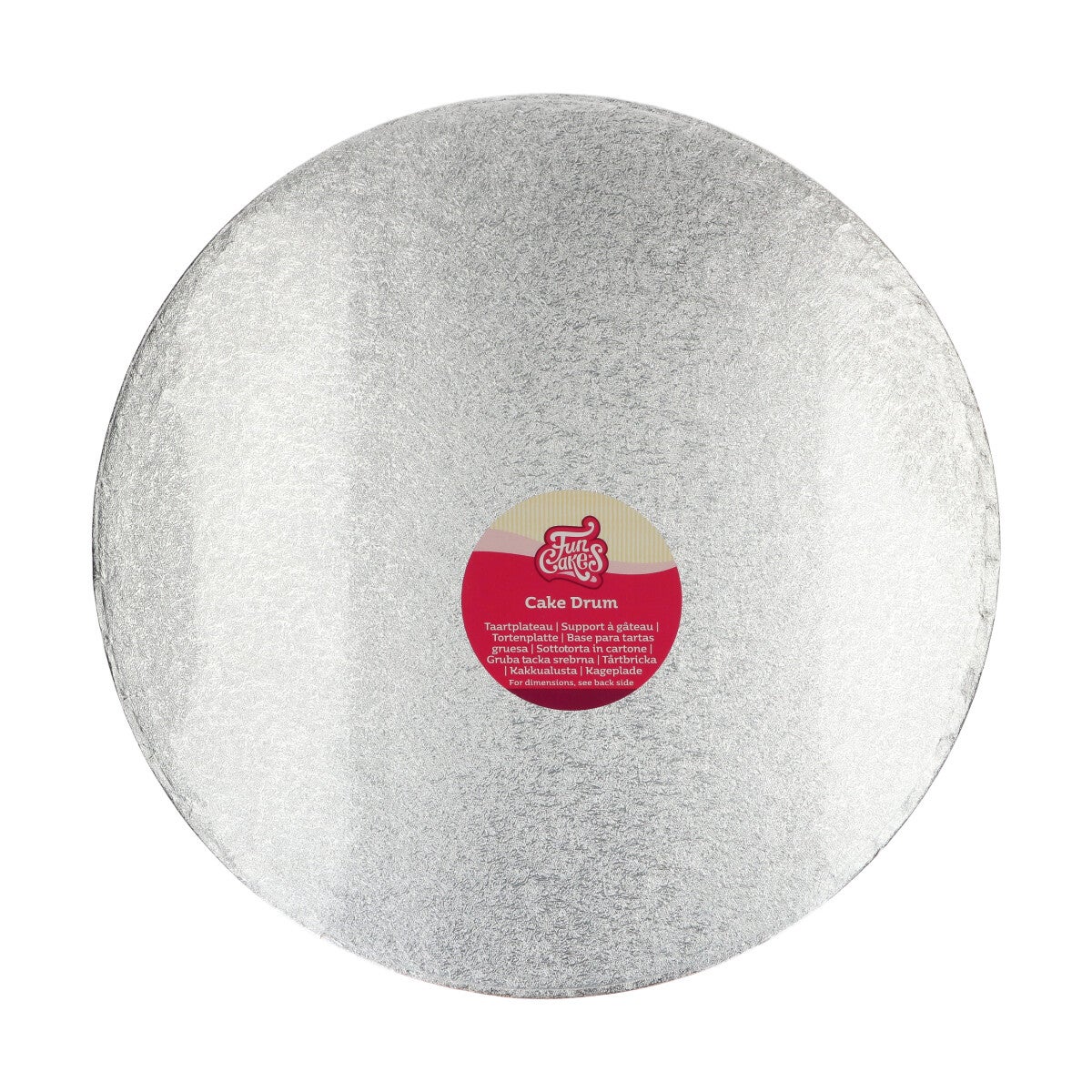 FunCakes Cake Drum Rond Ø40,5 cm- Zilver