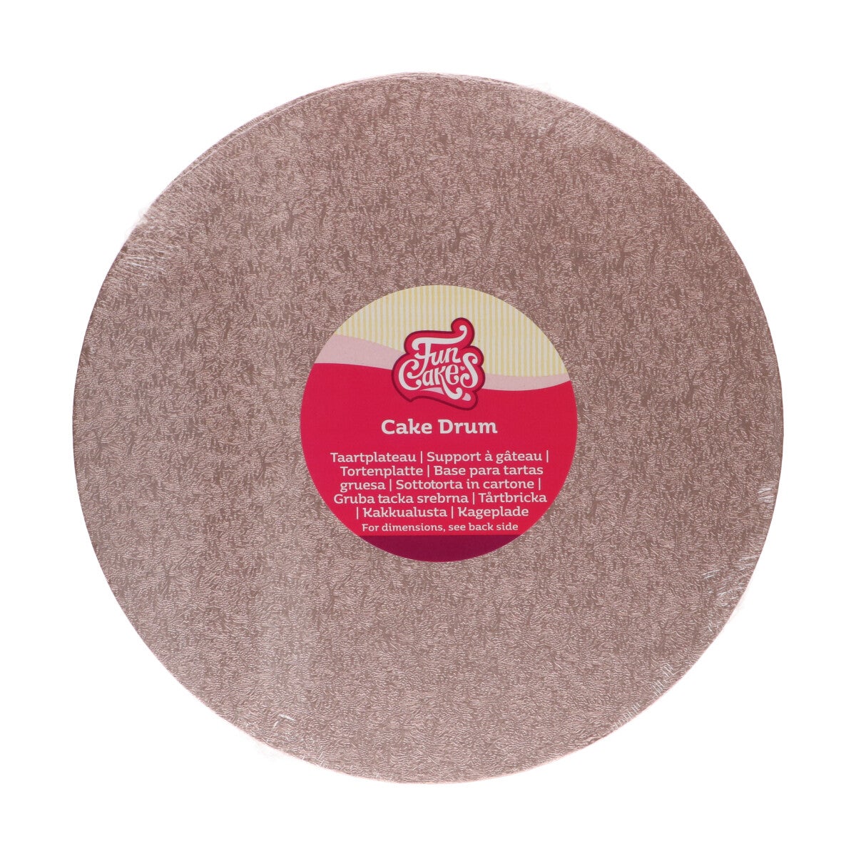 FunCakes Cake Drum Rond Ø25 cm - Rose Goud