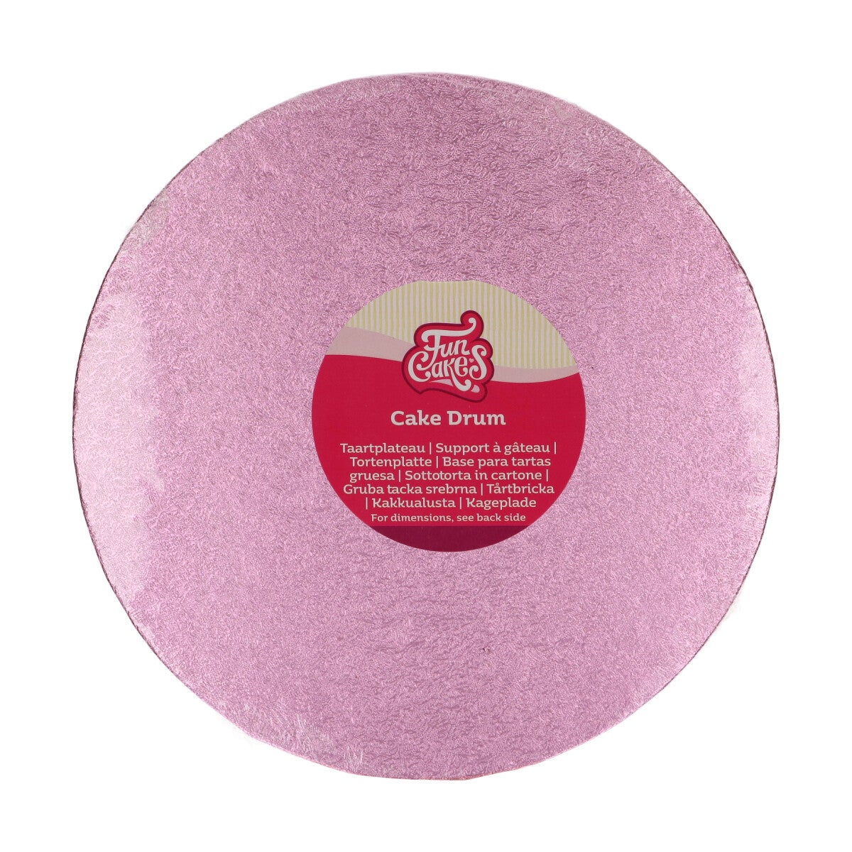 FunCakes Cake Drum Rond Ø25 cm - Roze