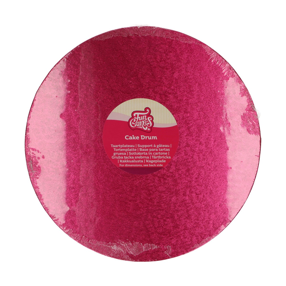 FunCakes Cake Drum Rond Ø30,5 cm - Cerise