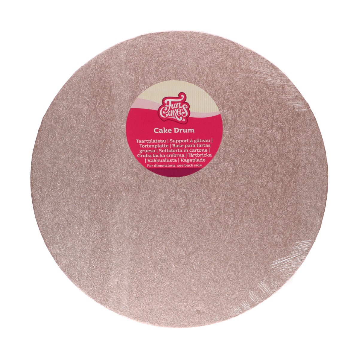 FunCakes Cake Drum Vierkant 50,5 cm - Zilver