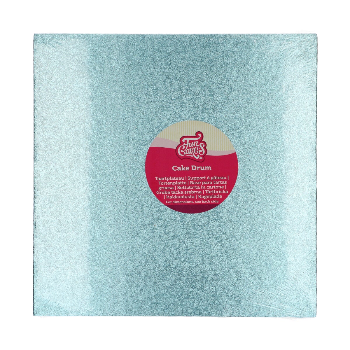 FunCakes Cake Drum Vierkant 30,5 cm - Baby Blauw