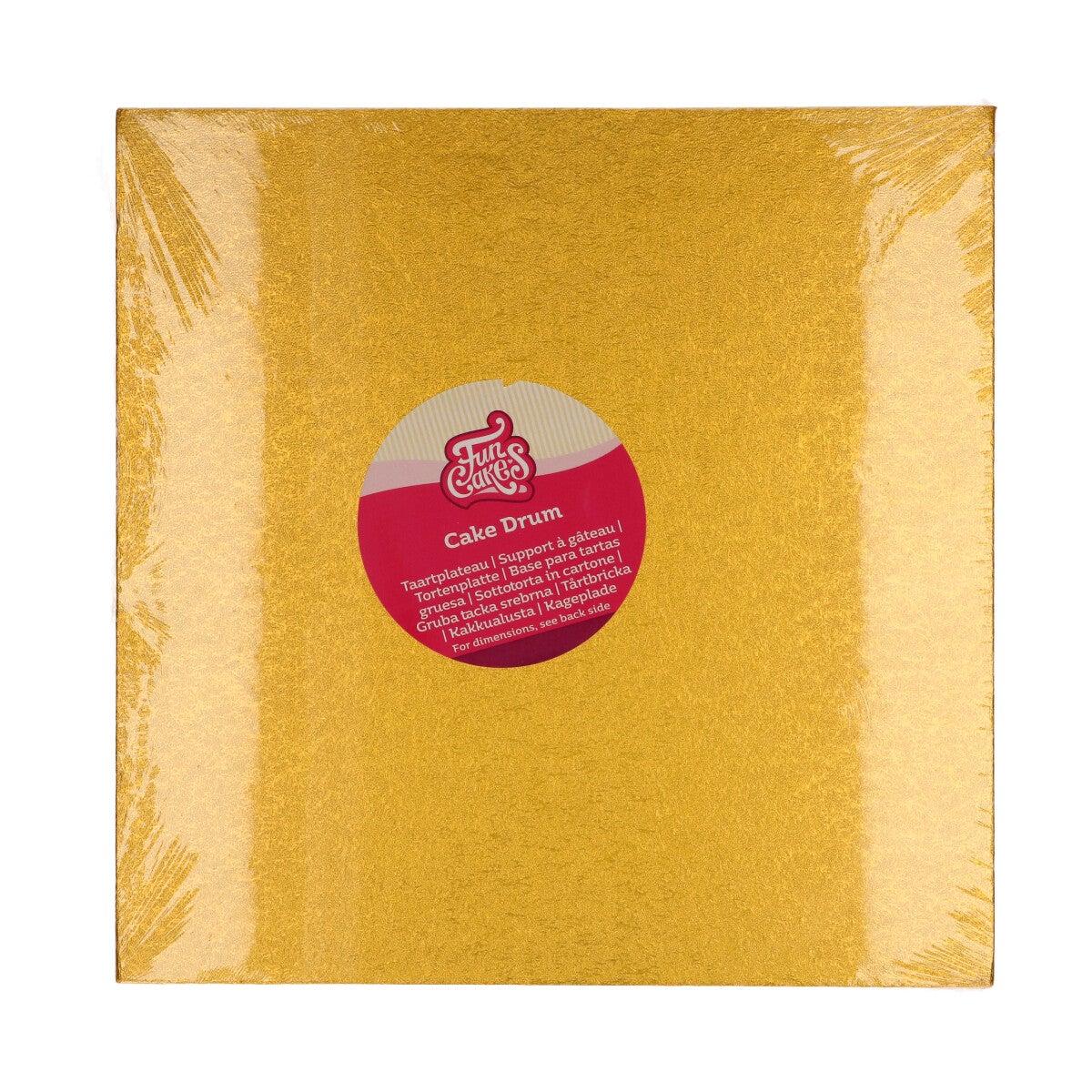 FunCakes Cake Drum Vierkant Goud 30,5 cm