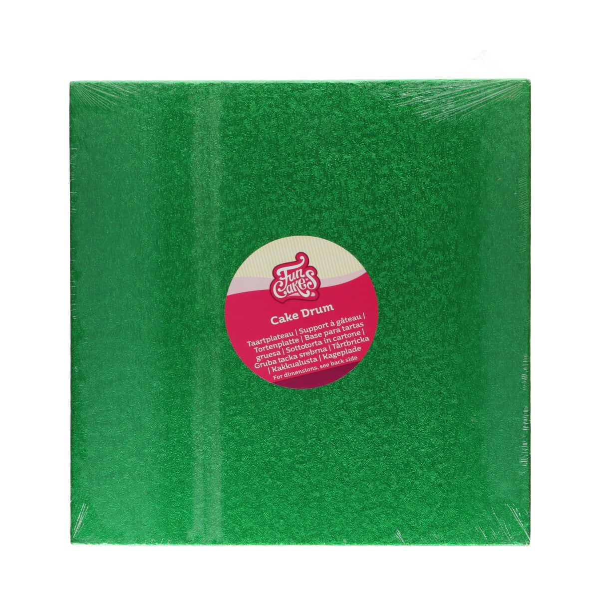 FunCakes Cake Drum Vierkant 30,5 cm - Groen
