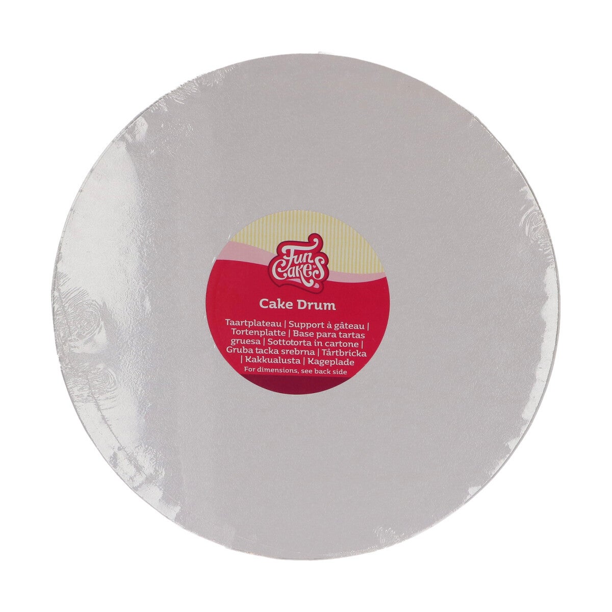 FunCakes Cake Drum Rond Ø27,5 cm - Wit