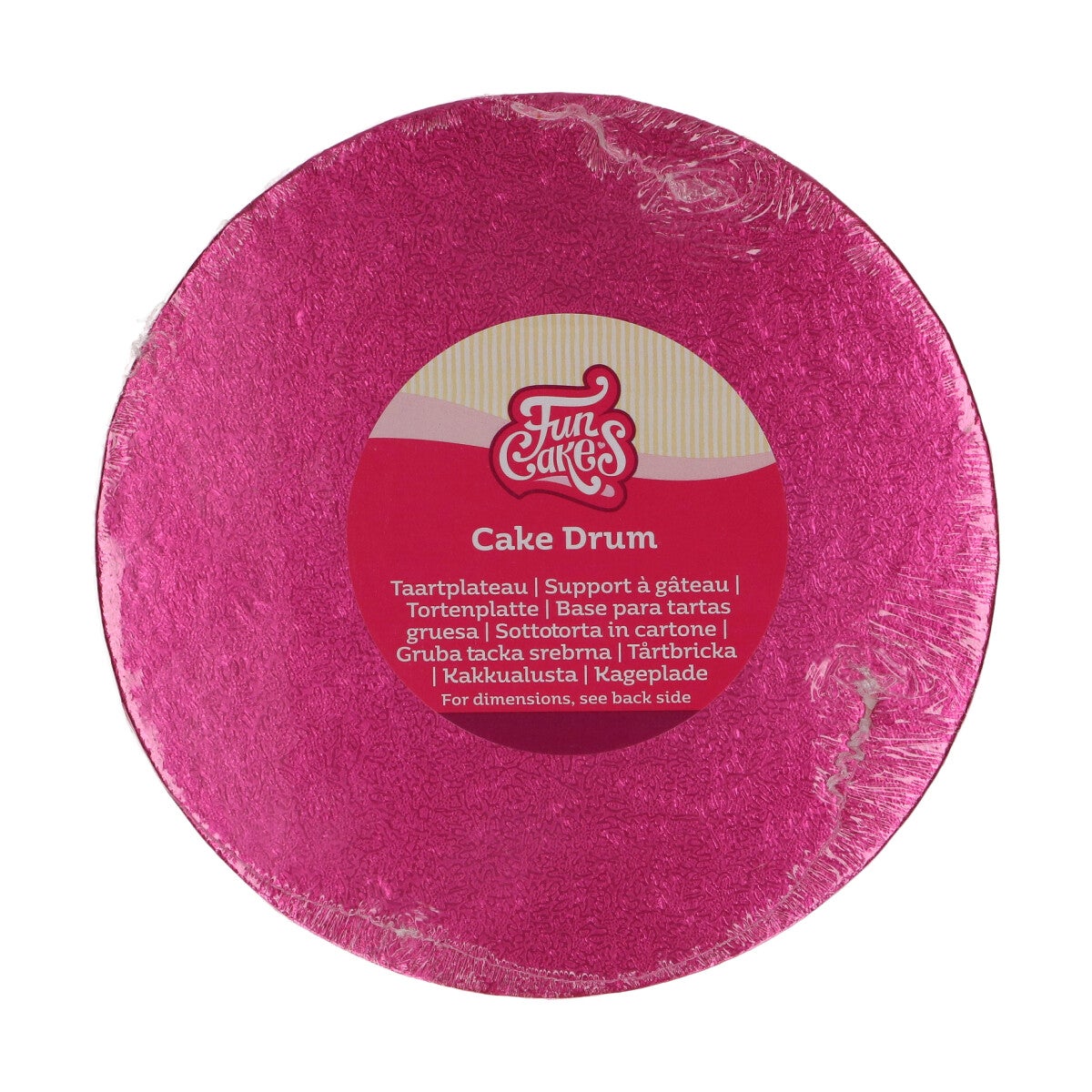 FunCakes Cake Drum Rond Ø20 cm - Cerise