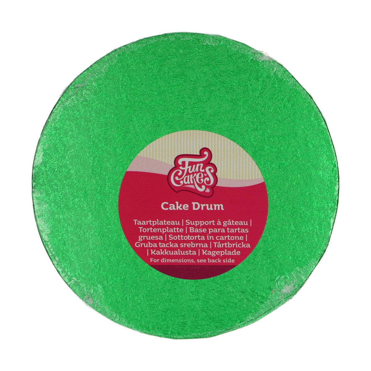 FunCakes Cake Drum Rond Ø20 cm - Groen