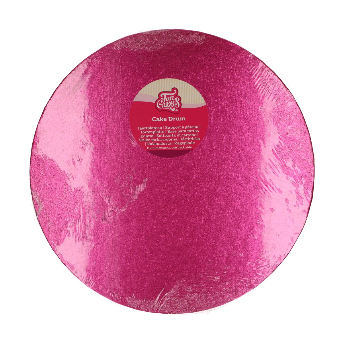 FunCakes Cake Drum Rond Ø35,5 cm - Cerise