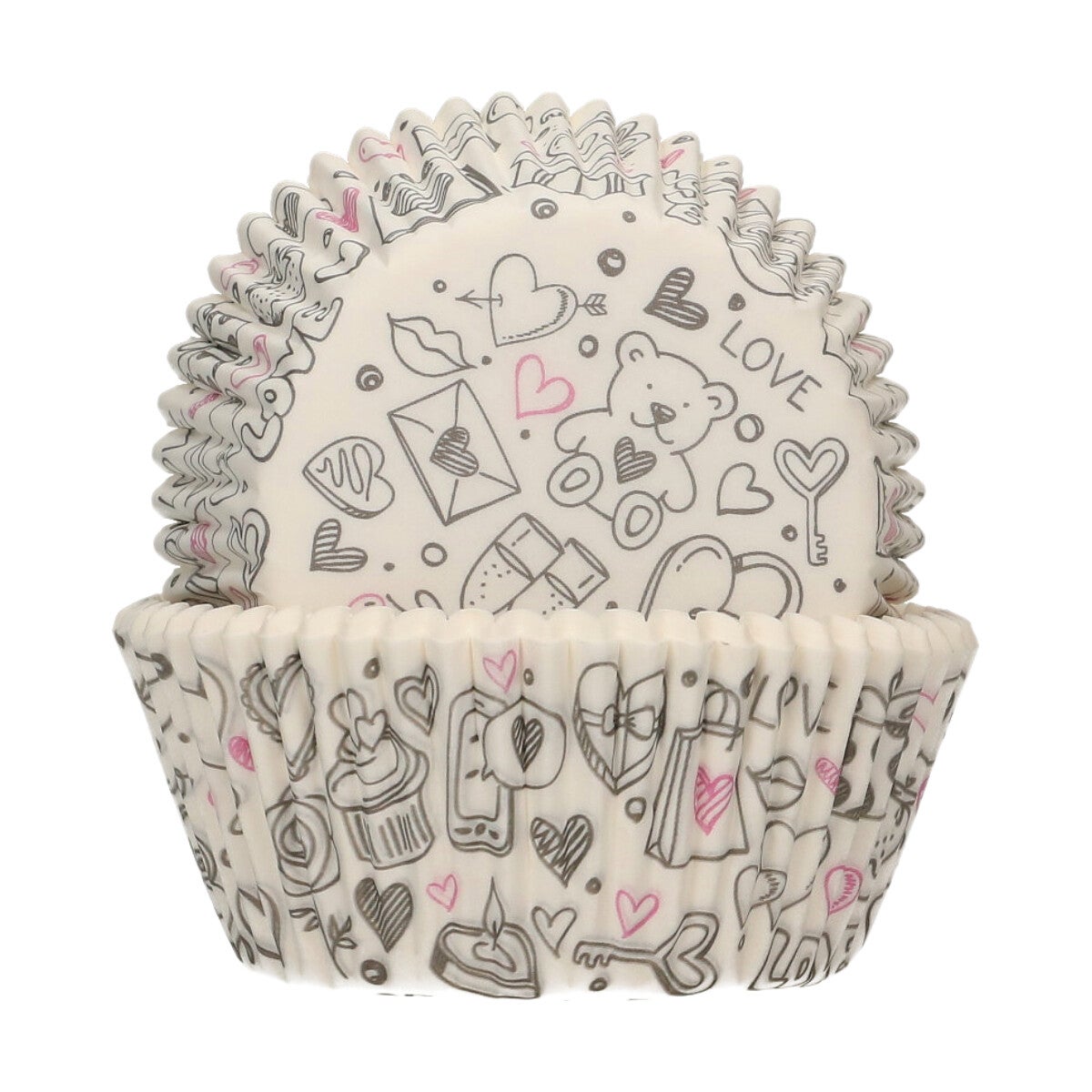 FunCakes Baking Cups Love Doodle pk/48