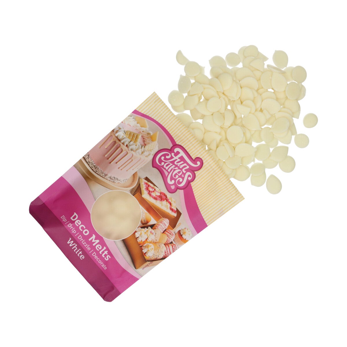FunCakes Deco Melts -Wit- 250g