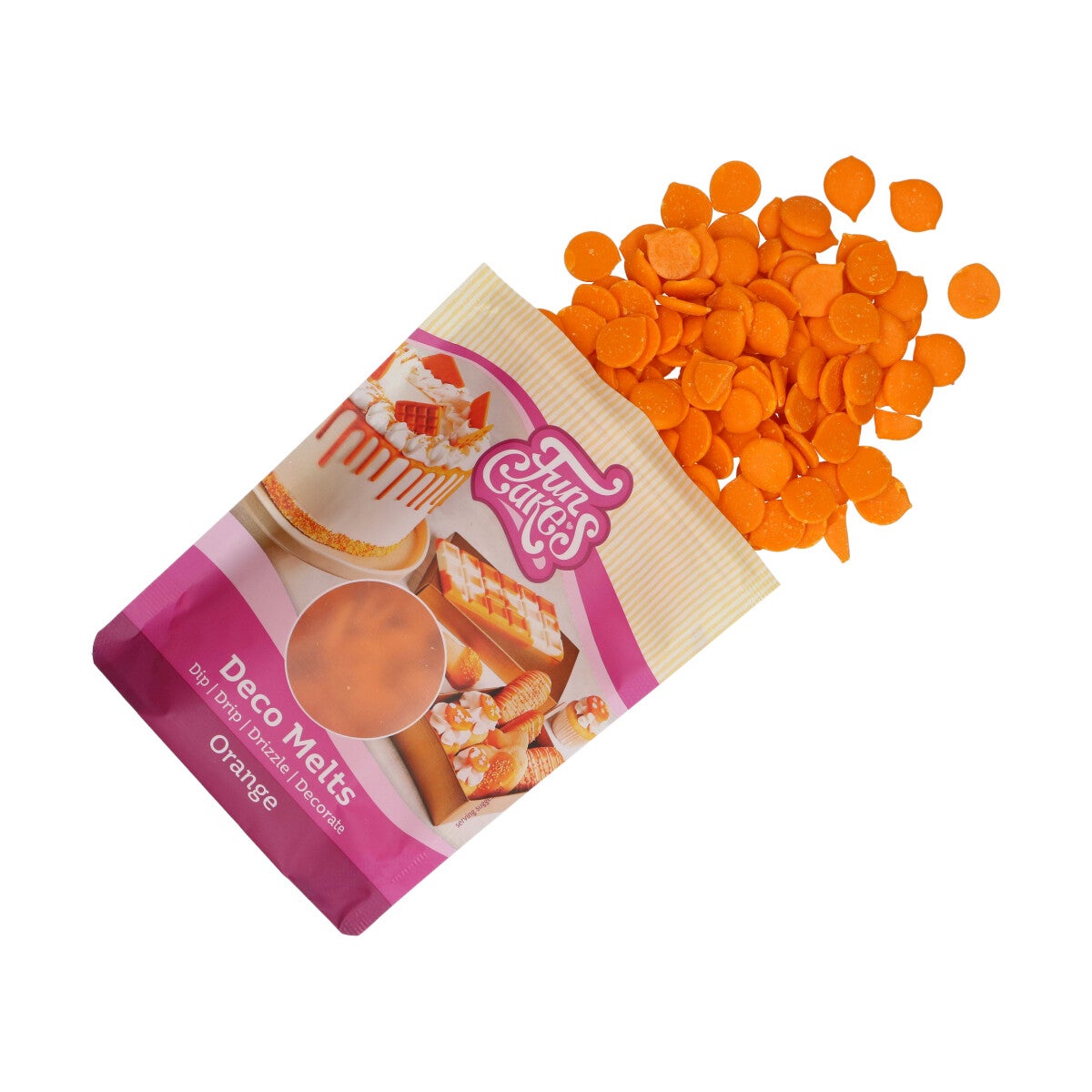 FunCakes Deco Melts -Oranje- 250g