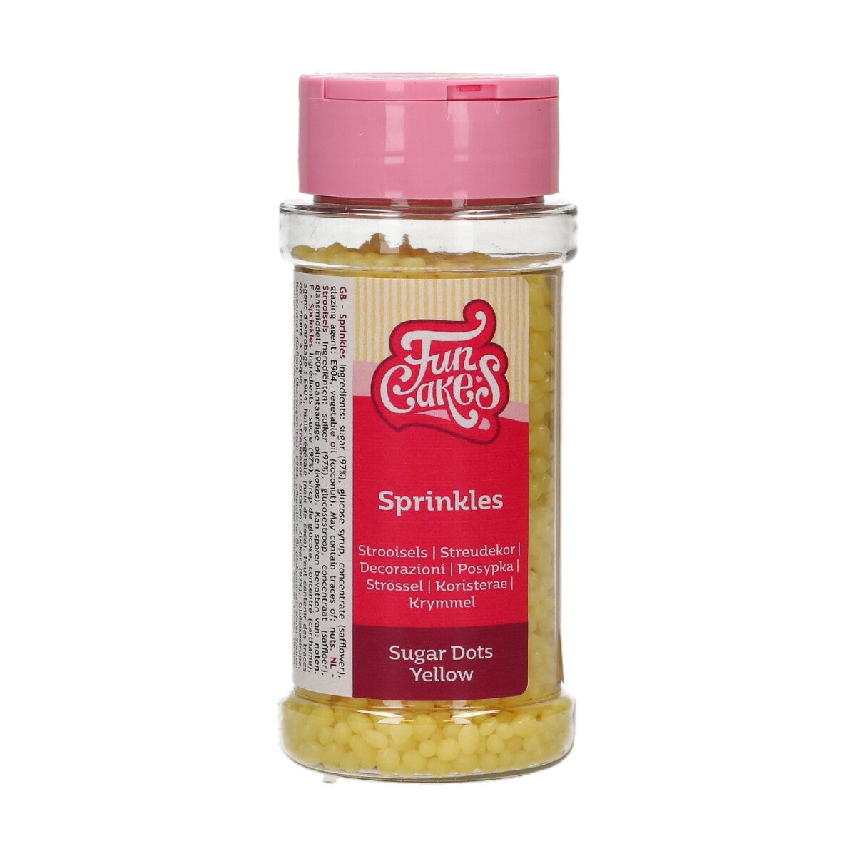 FunCakes Sugar Dots Geel 80 g