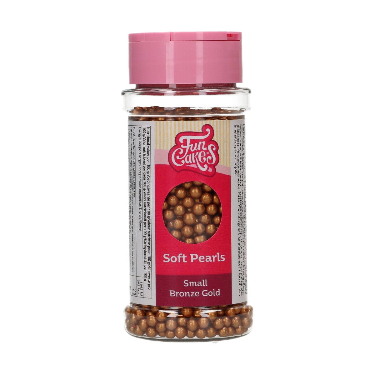 FunCakes Soft Pearls Small Bronze Gold 70 g