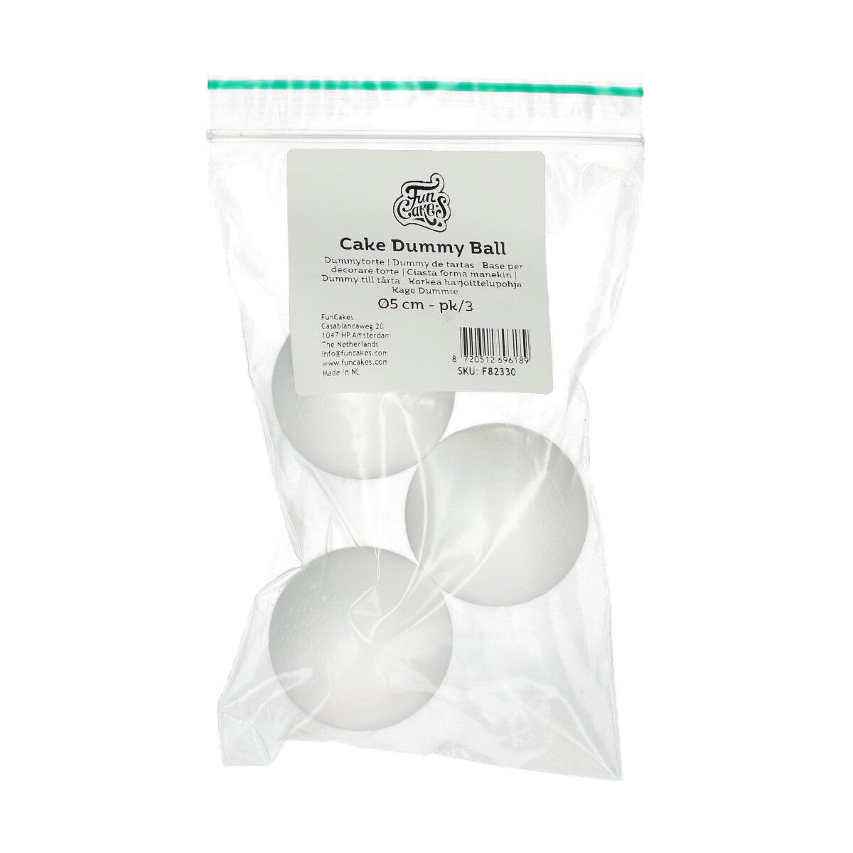 FunCakes Dummy Bol Ø5 pk/3