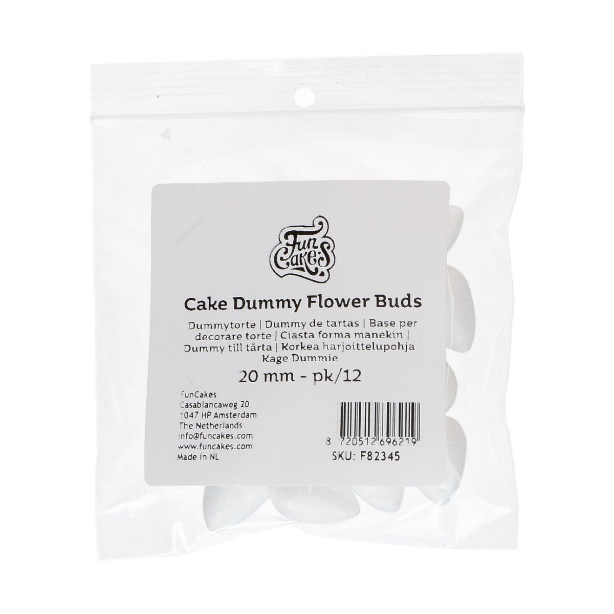 FunCakes Dummy Bloemknoppen 20 mm pk/12