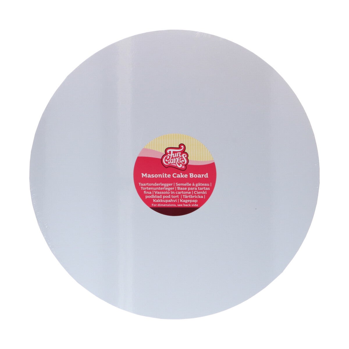 FunCakes Masonite Cake Board Rond Ø30 cm - Wit