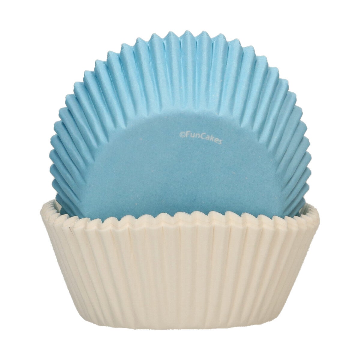 FunCakes Baking Cups Lichtblauw / Wit pk/48