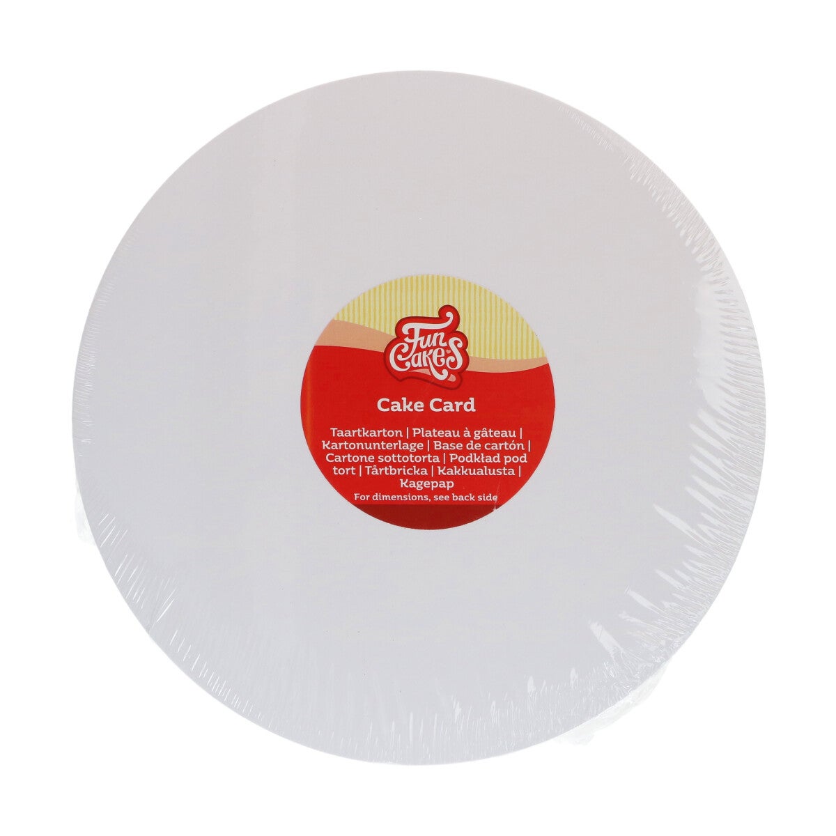 FunCakes Vetvrij Karton Rond 28 cm pk/5