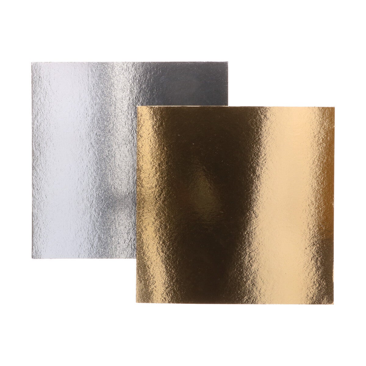 FunCakes Taartkartons Goud/Zilver Vierkant 25 cm pk/3