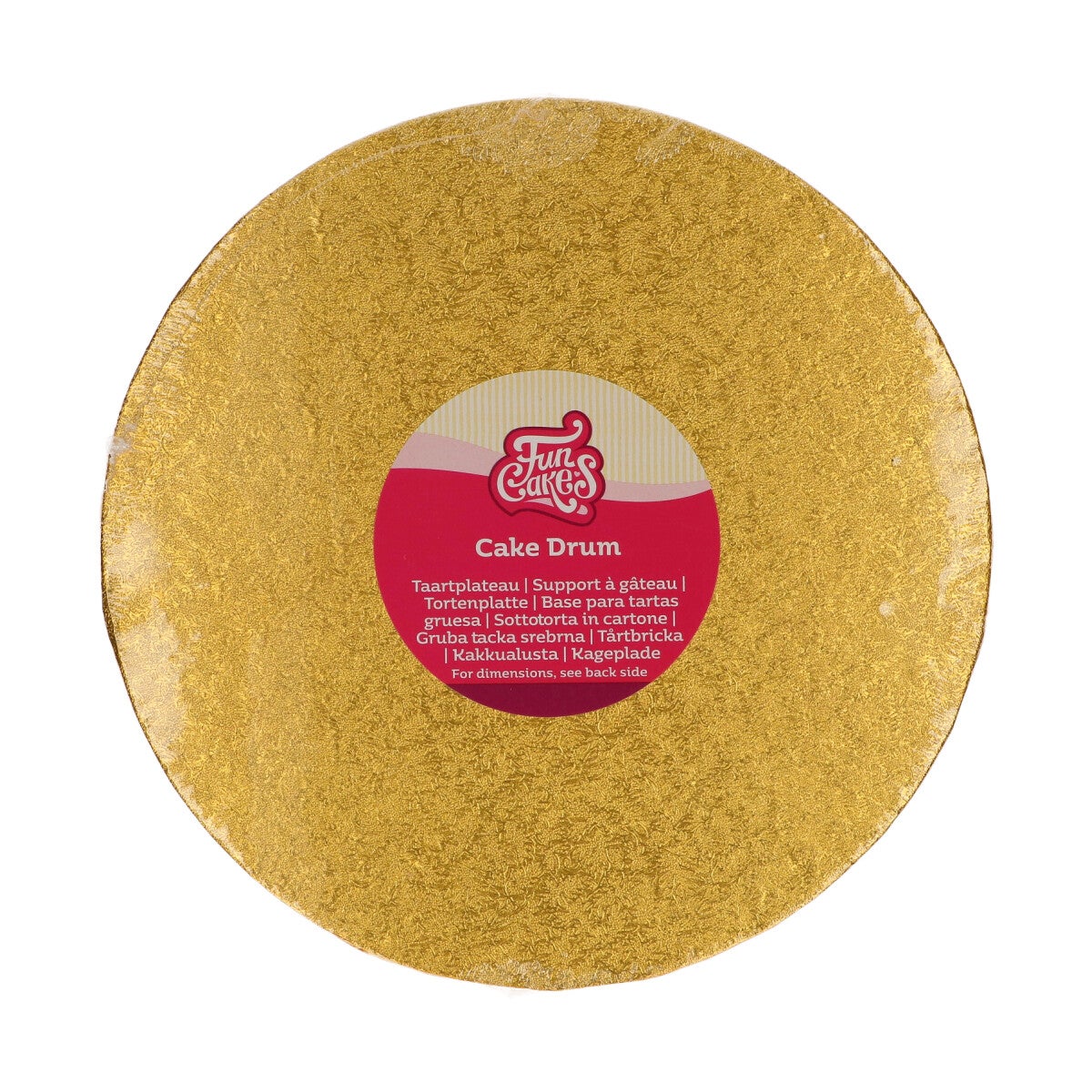 FunCakes Cake Drum Rond Ø20 cm - Goud