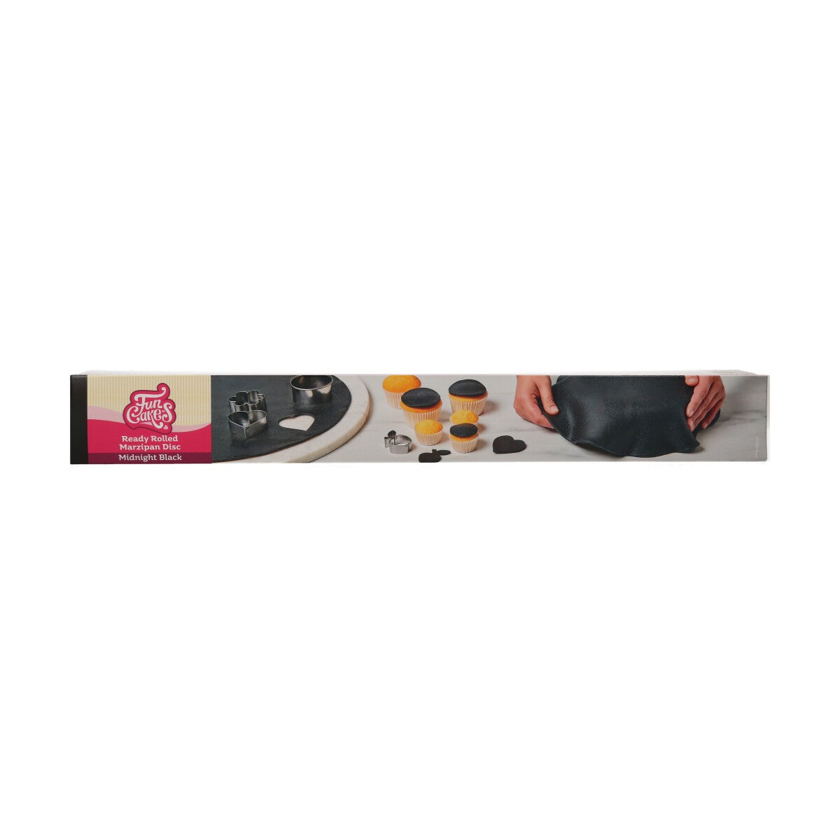 FunCakes Ready Rolled Marsepein Disc Midnight Black 400g