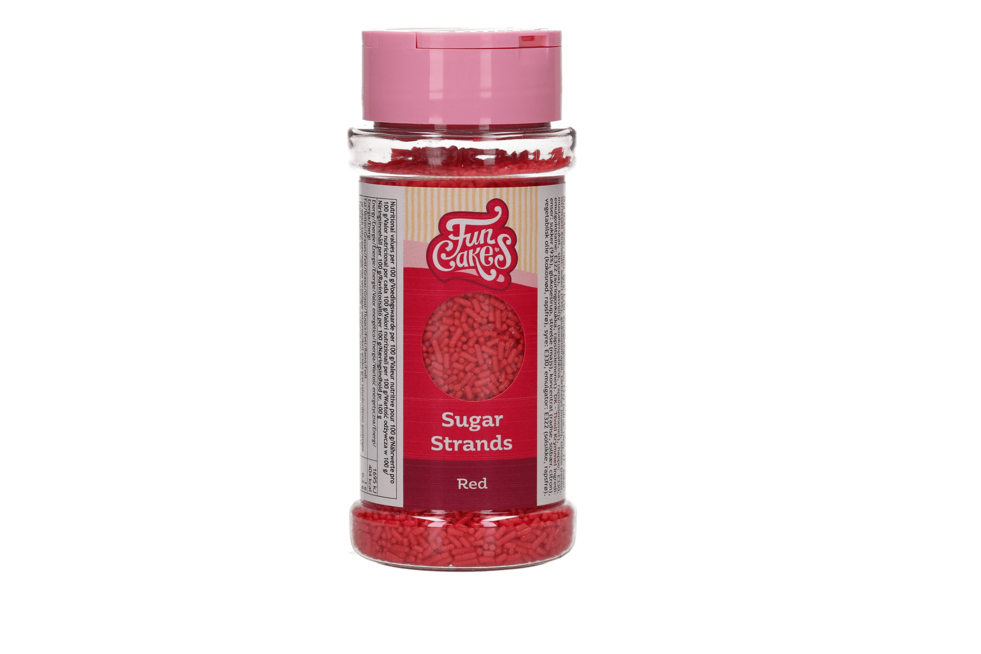 FunCakes Sugar Strands Rood 80 g