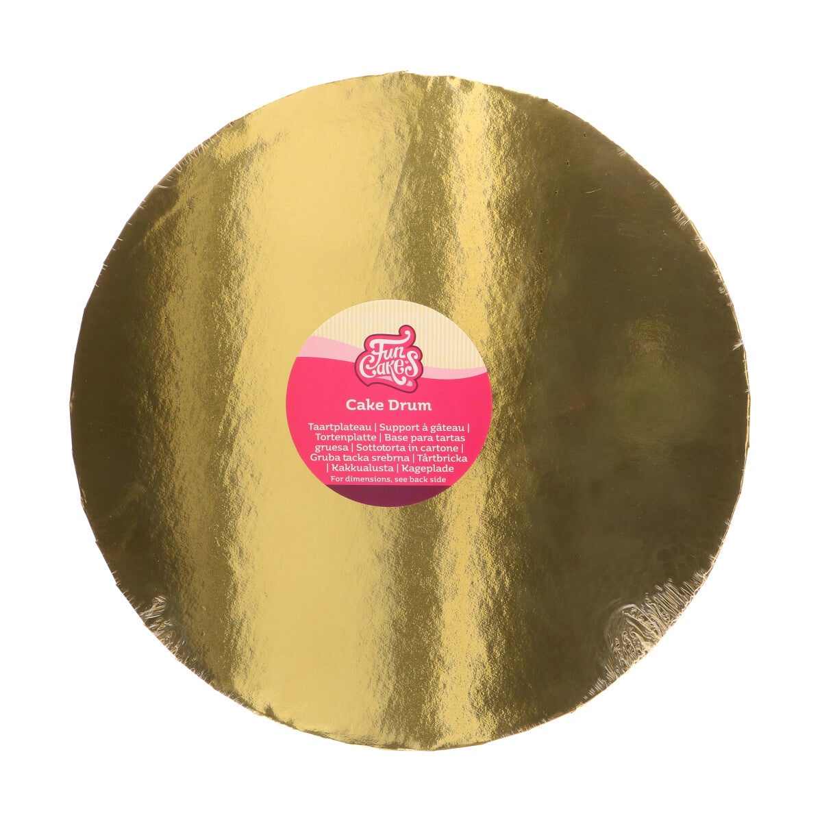 FunCakes Cake Drum Round Ø33 cm - Goud - 20mm