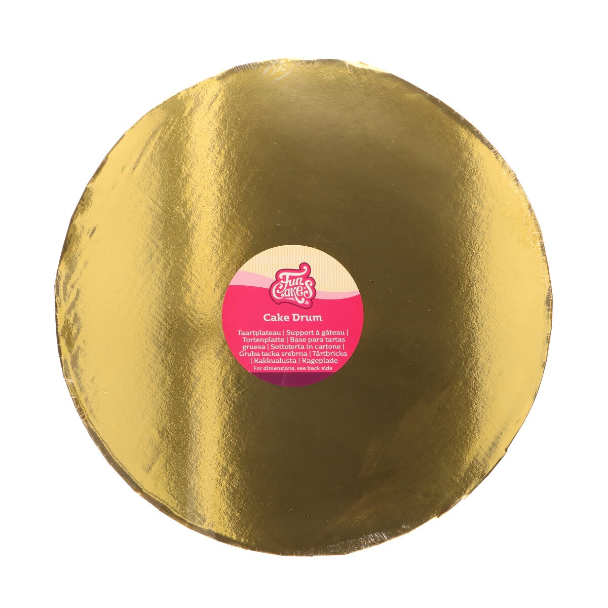 FunCakes Cake Drum Round Ø35 cm - Goud - 20mm