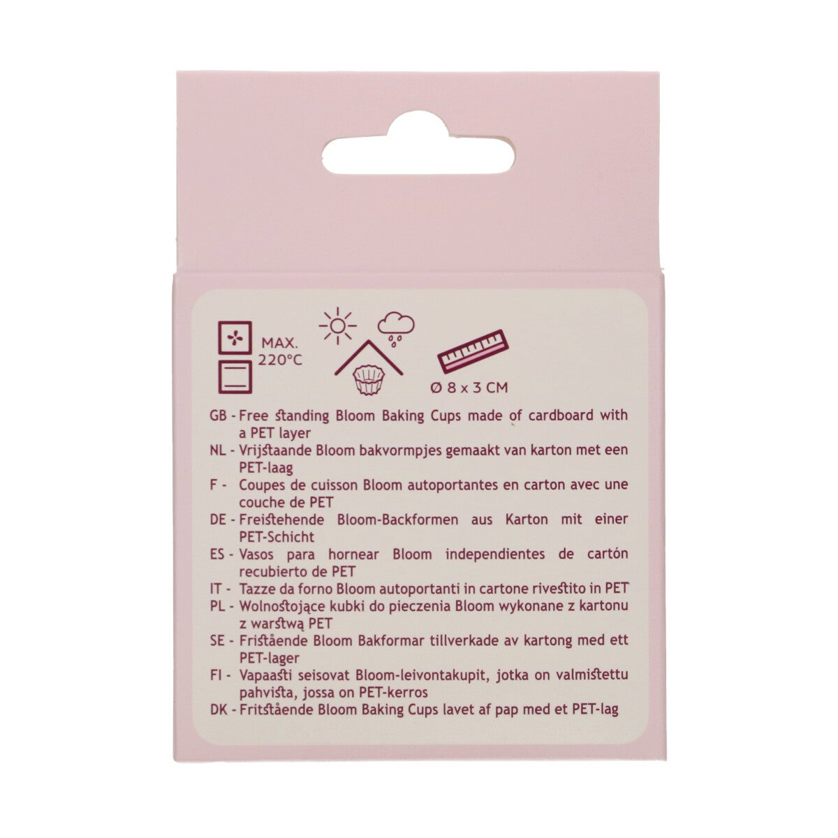 FunCakes Bloom Baking Cups - Zwart pk/48