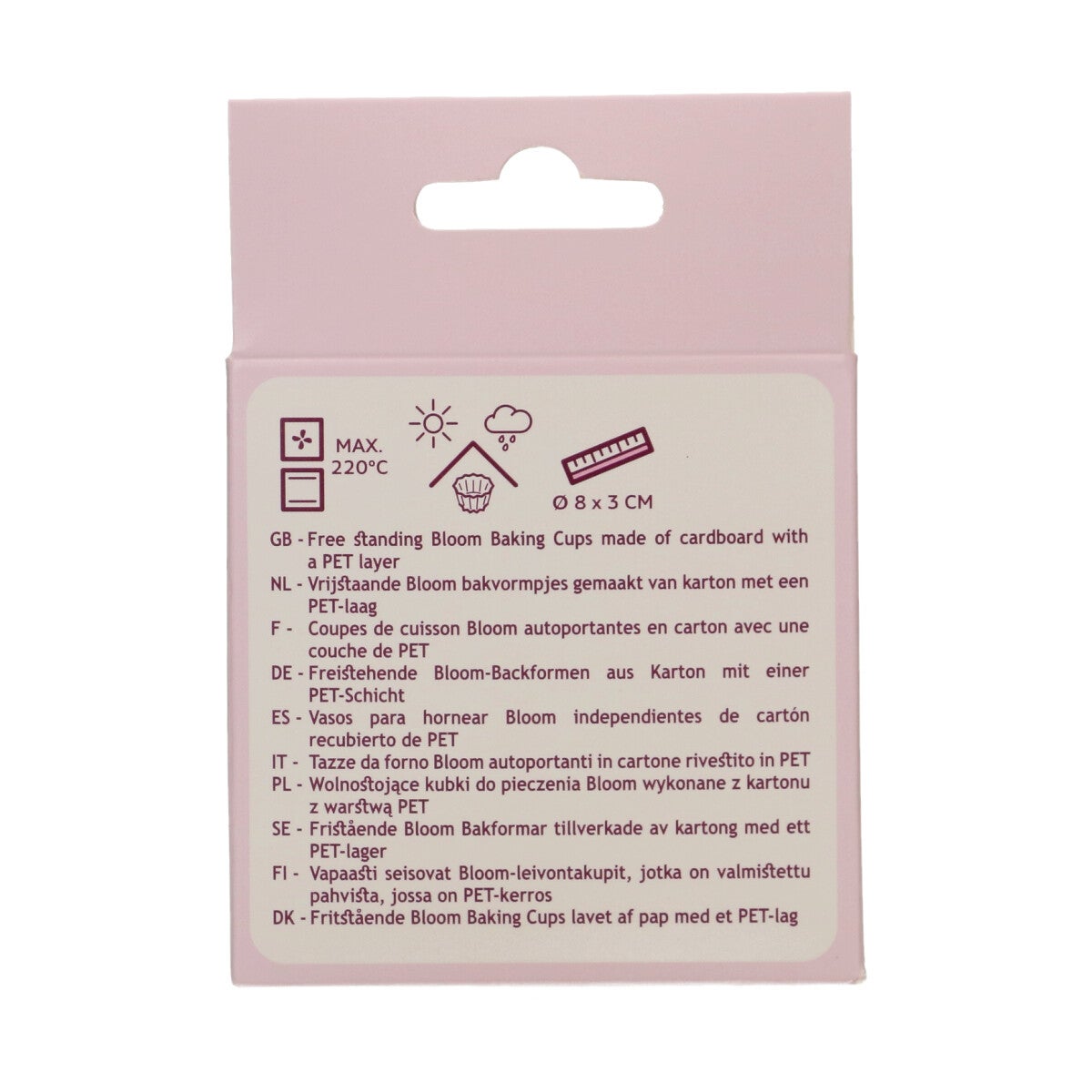 FunCakes Bloom Baking Cups - Pastel Roze pk/48